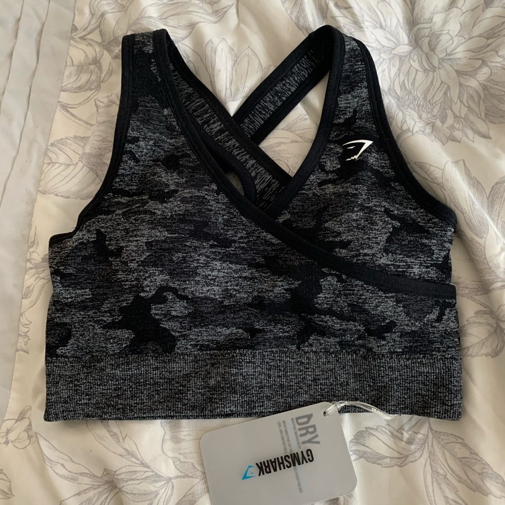 NEW GYMSHARK CAMO SPORT BRA